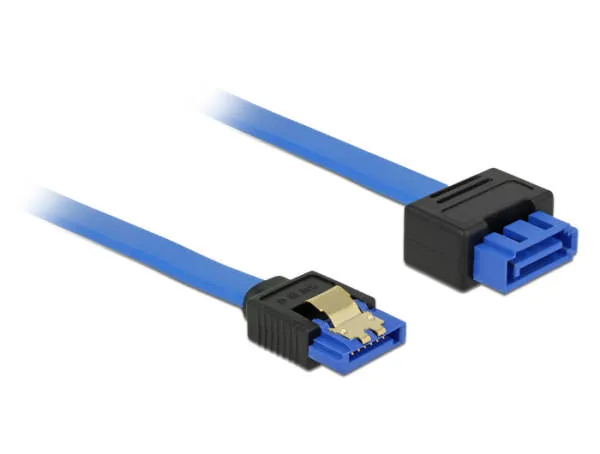 Delock Prodlužovací kabel SATA 6 Gb/s samice přímý > SATA samec přímý 20 cm modr