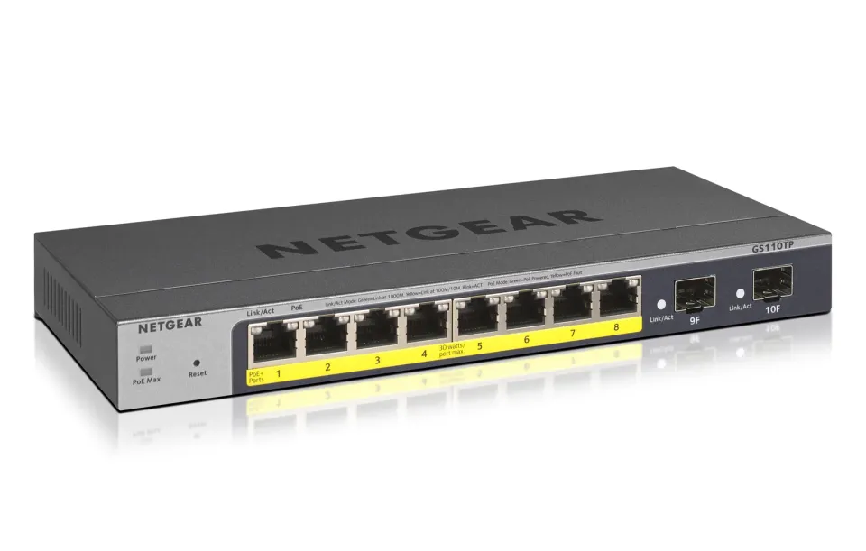 NETGEAR 8P GE POE SMART MANAGED PRO SWITCH