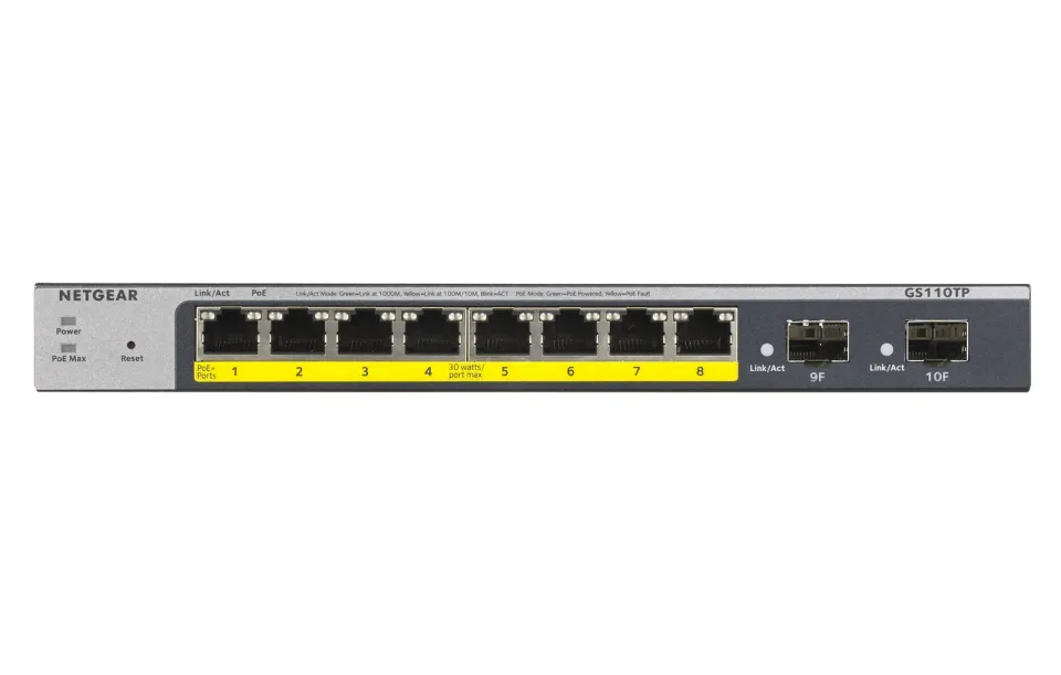 NETGEAR 8P GE POE SMART MANAGED PRO SWITCH