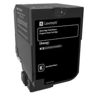 Lexmark CX725 Black High Yield Return Programme Toner Cartridge - 25 000 stran