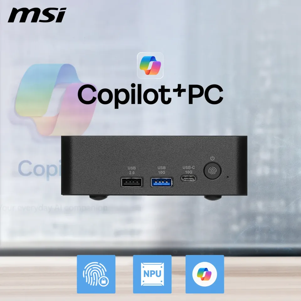MSI Cubi/NUC AI+ 3MG-004EU/Mini/U5-322/16GB/512GB/Intel int/W11P/3R
