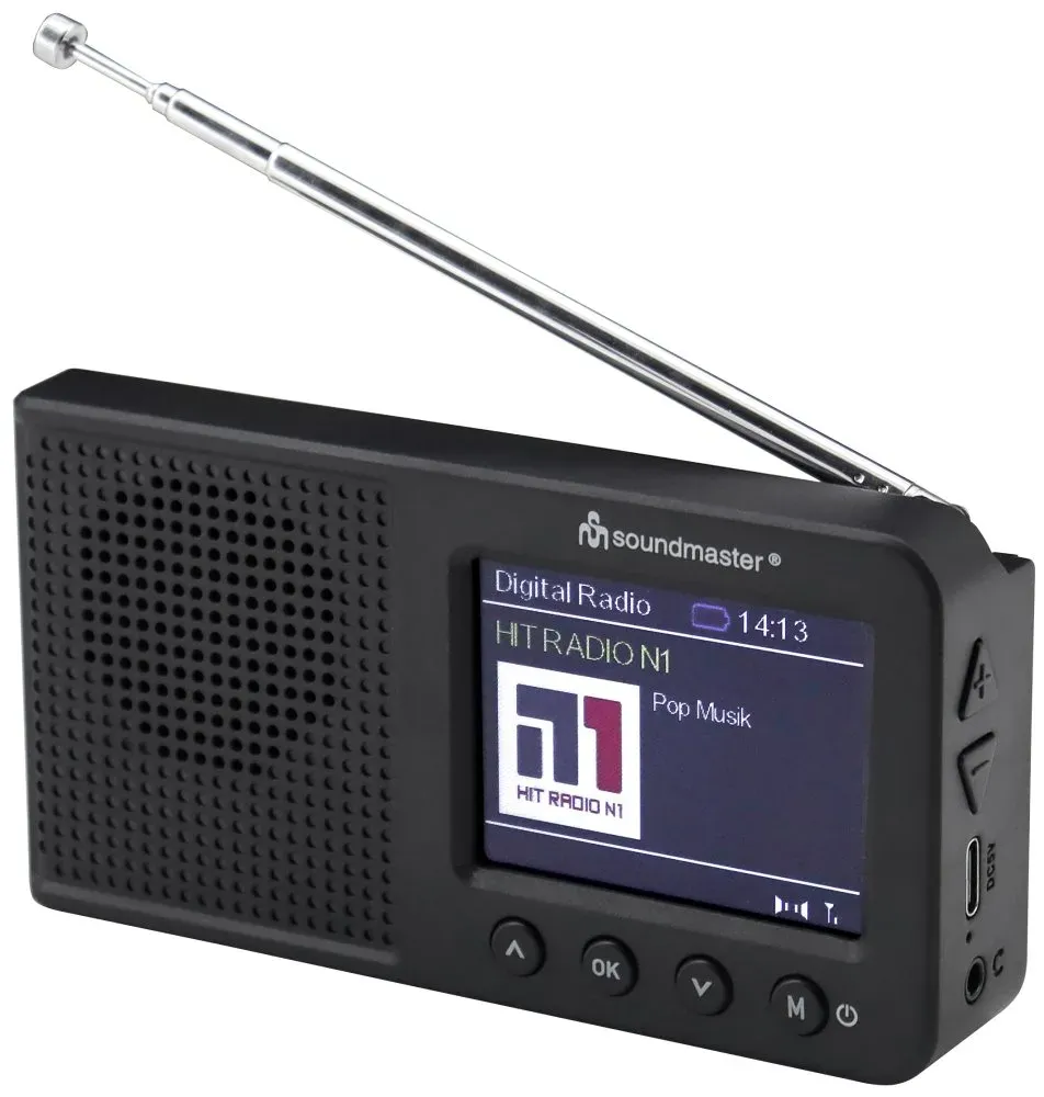 Soundmaster DAB175SW rádio/ DAB+/ FM/ LCD/ Budík/ Hodiny/ Černé