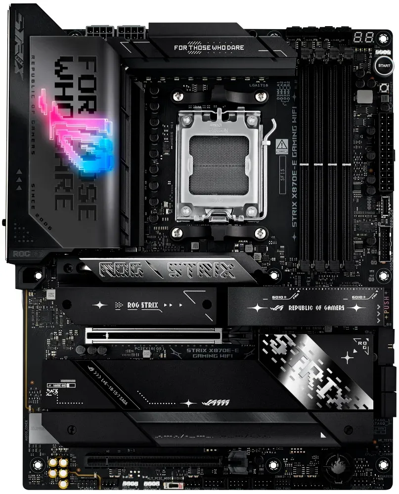 OPRAVENÉ - ASUS ROG STRIX X870E-E GAMING WIFI / X870E / AM5 / 4x DDR5 / HDMI / M.2 / USB4 / WIFI / ATX