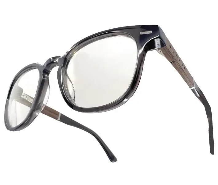 GUNNAR kancelářske/herní brýle TIOGA GRAY CRYSTAL/WALNUT čirá skla-PRO MINERAL BLF 35 GUNNAR focus
