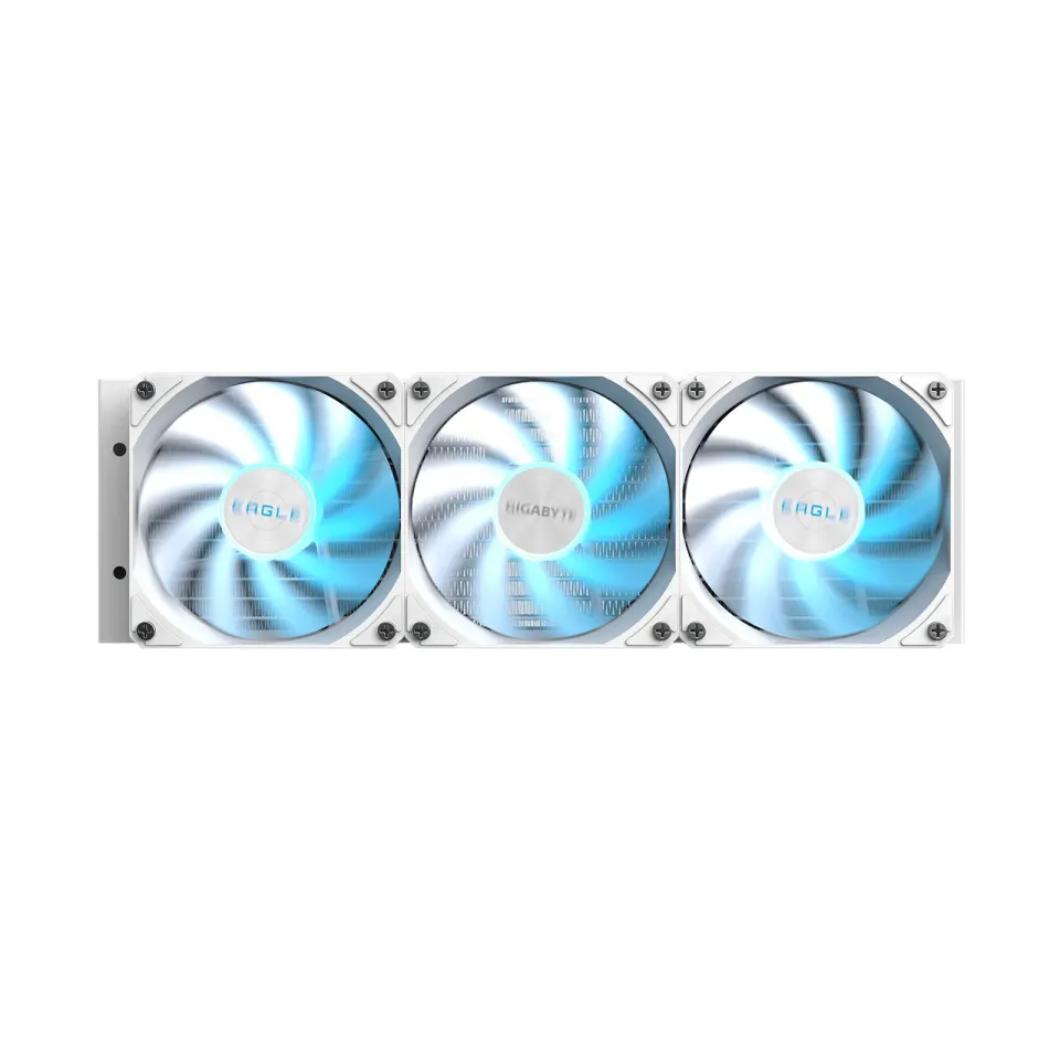 GIGABYTE Vodní chladič EAGLE ICE 360, 3x120mm, ARGB, LGA1851, AM5, bílá
