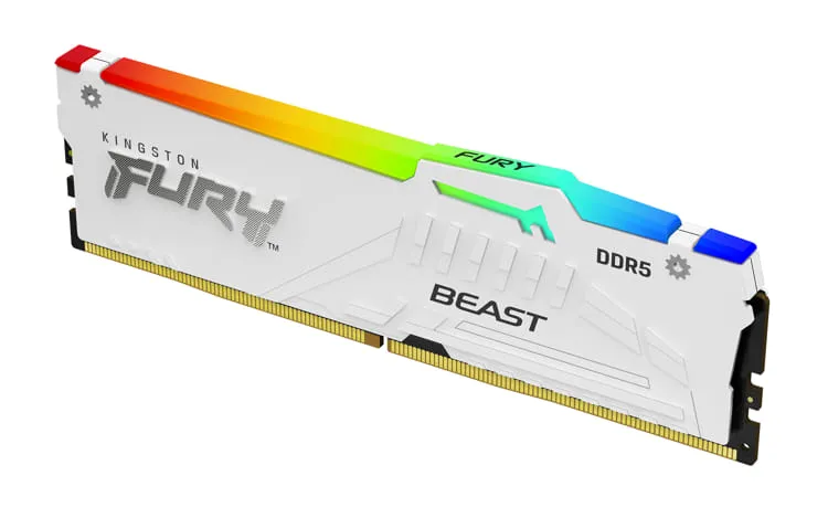 KINGSTON 32GB 6400MT/s DDR5 CL32 DIMM FURY Beast White RGB EXPO