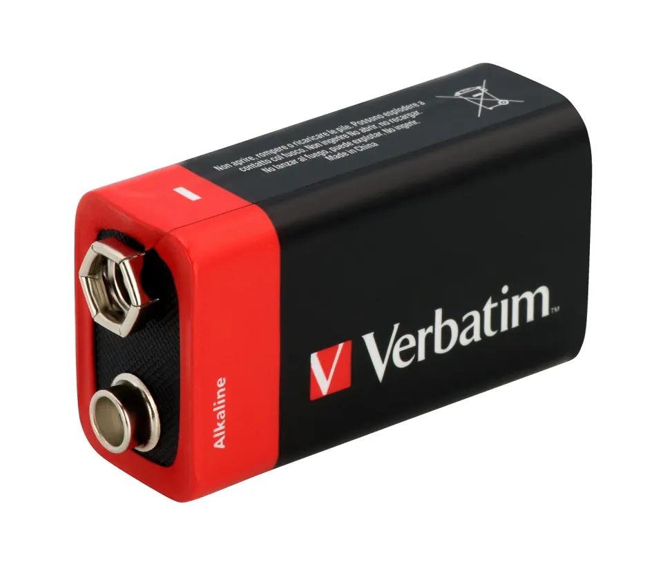 VERBATIM Alkalické baterie 9V, 1 PACK , 6LR61