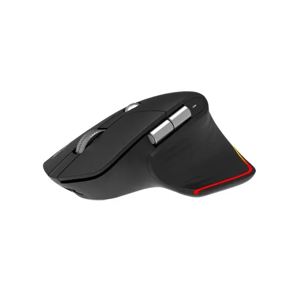 ACER bezdrátová myš Easy Fit Mouse,ergonomická,4000dpi,6 tlačítek,RGB,10m dosah,USB-C,BT,Black
