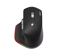 ACER bezdrátová myš Easy Fit Mouse,ergonomická,4000dpi,6 tlačítek,RGB,10m dosah,USB-C,BT,Black