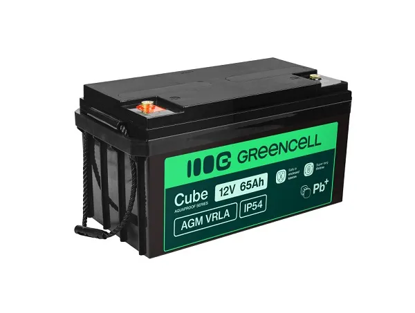 Green Cell AGM VRLA IP54 12V 64Ah baterie pro sekačky na trávu, skútry, lodě, in