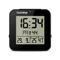 GARNI 138B - digitální budík s teploměrem a vlhkoměrem, černá