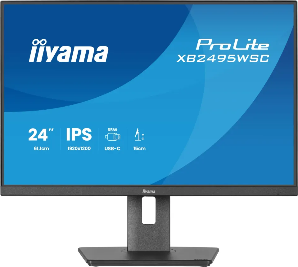 24" iiyama XB2495WSC-B1:IPS,WXGA,USB-C,HAS