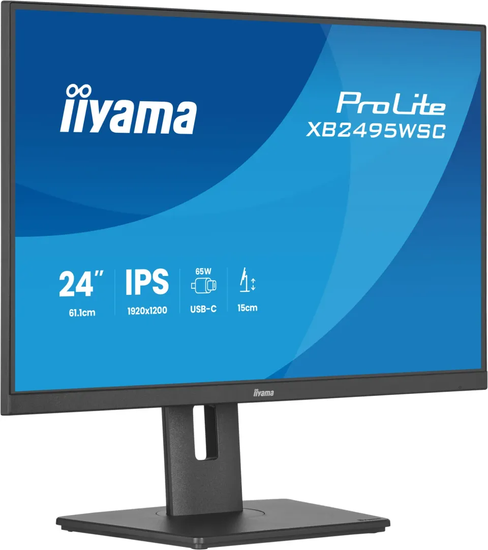 24" iiyama XB2495WSC-B1:IPS,WXGA,USB-C,HAS