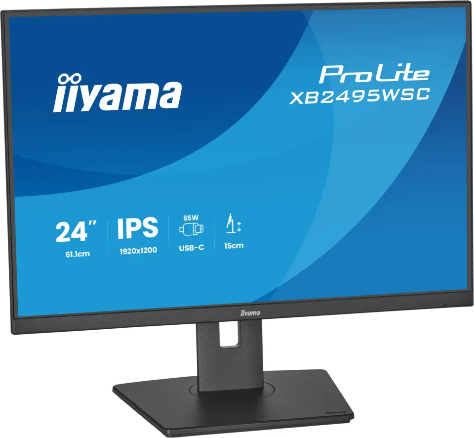 24" iiyama XB2495WSC-B1:IPS,WXGA,USB-C,HAS