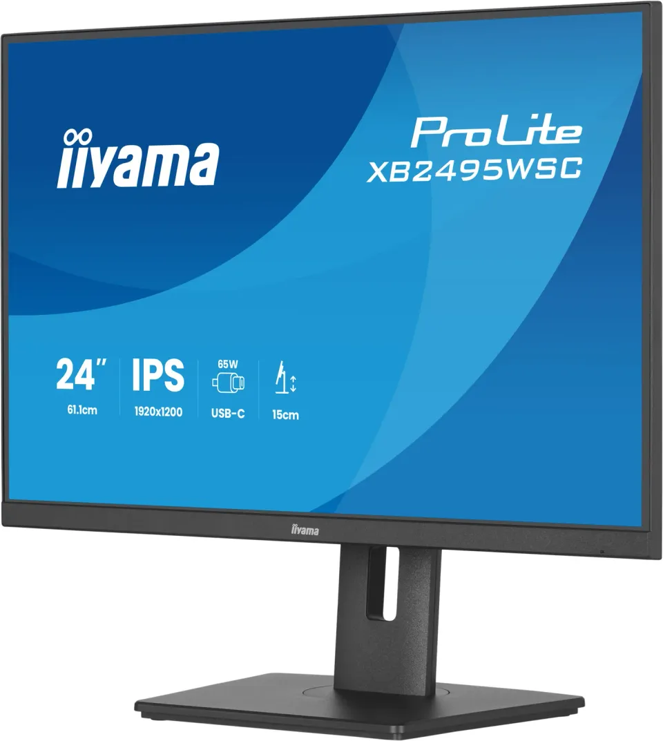 24" iiyama XB2495WSC-B1:IPS,WXGA,USB-C,HAS
