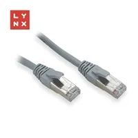 LYNX FTP patch kabel Cat5e PVC, CCA, 3m, šedý