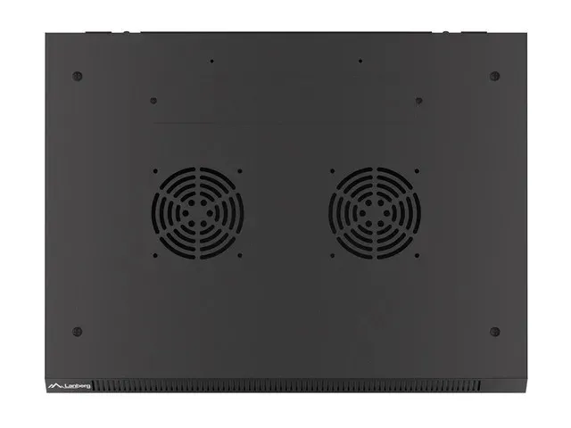 Nástěnný rack 19'' 15U 600X450mm černý flat pack