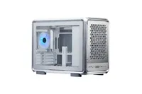 Cooler Master case MasterFrame 400 Mesh Silver, mATX, Průhledná bočnice, 1x 120 mm ARGB Fan, Střibrná