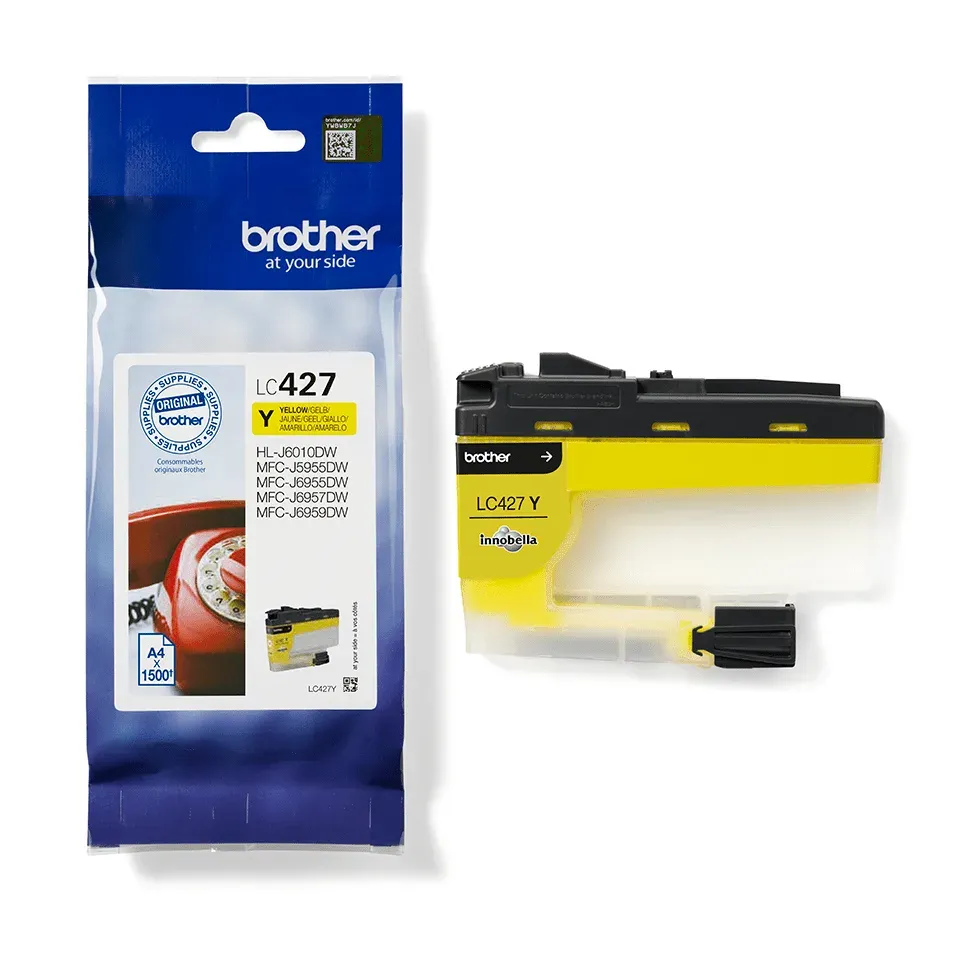 Brother LC-427Y (inkoust yellow, 1500 str., ISO / IEC 24711)