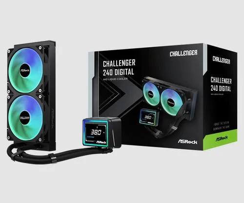 ASROCK CHALLENGER 240 DIGITAL komplet vodního chlazení CPU intel/AMD (CL240 DIGITAL BLACK)