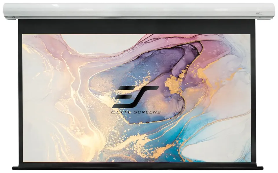 ELITE SCREENS plátno elektrické motorové 84" (213,4cm)/ 16:9/ 104,6×185,9cm/ case bílý/ 24" drop/ MaxWhite FG