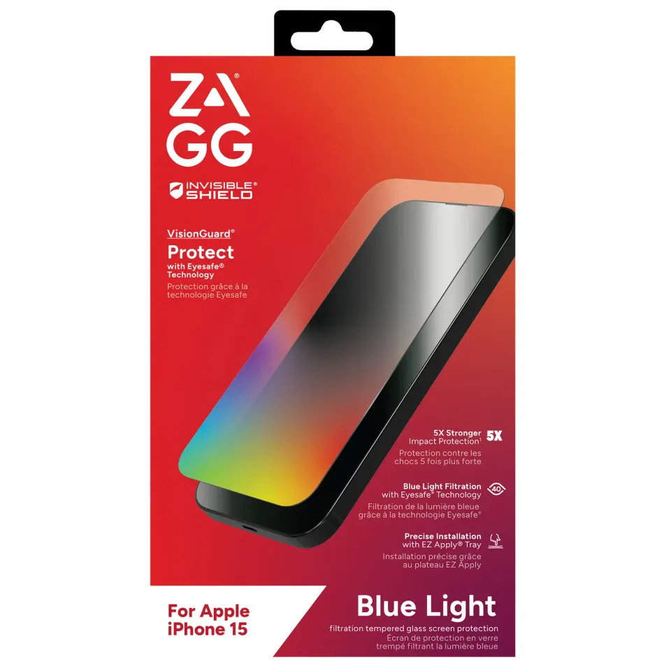 ZAGG Invisible Shield Elite VisionGuard sklo iPhone 15