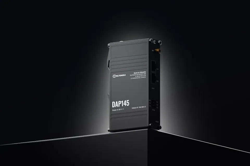 Teltonika DAP145 průmyslový bezdrátový Access point, WiFi 4, Mesh (802.11s), serial RS485, 2x LAN 10/100Mbps