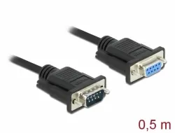 Delock Sériový kabel rozhraní RS-232 Sub-D9, ze zástrčkového na zásuvkový, délky (86613)