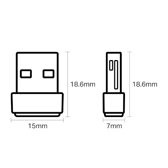 TP-LINK ArcherT2U Nano Wifi USB 2.0 DualBand adapter (150M na 2.4Ghz/433M na 5GHz)