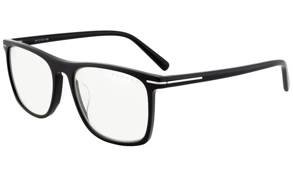 GUNNAR kancelářske/herní brýle HAYWARD ONYX čirá skla BLF 35 GUNNAR focus