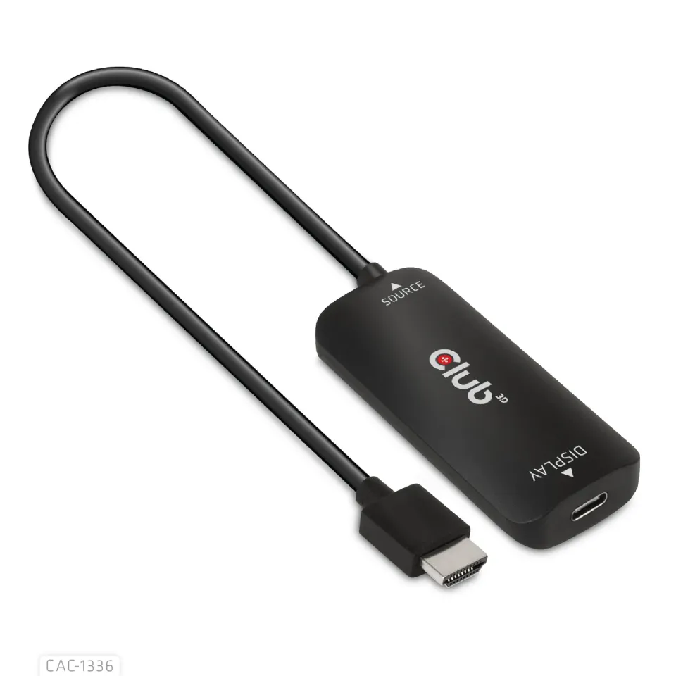 Club3D Adaptér HDMI + Micro USB na USB-C 4K120Hz/8K30Hz, Active Adapter M/F