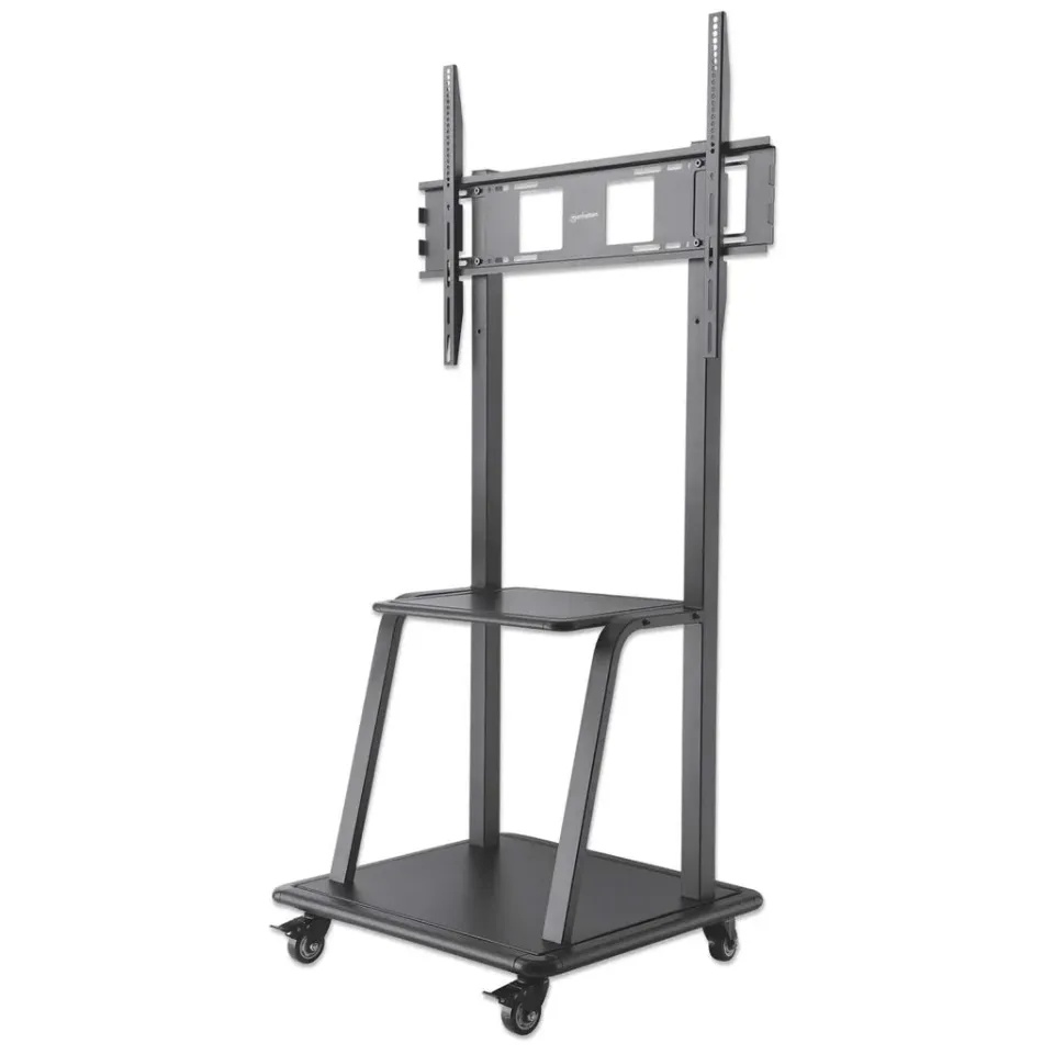 Manhattan univerzální TV vozík, Universal Heavy Duty TV Cart, 37" až 100" TV, černá