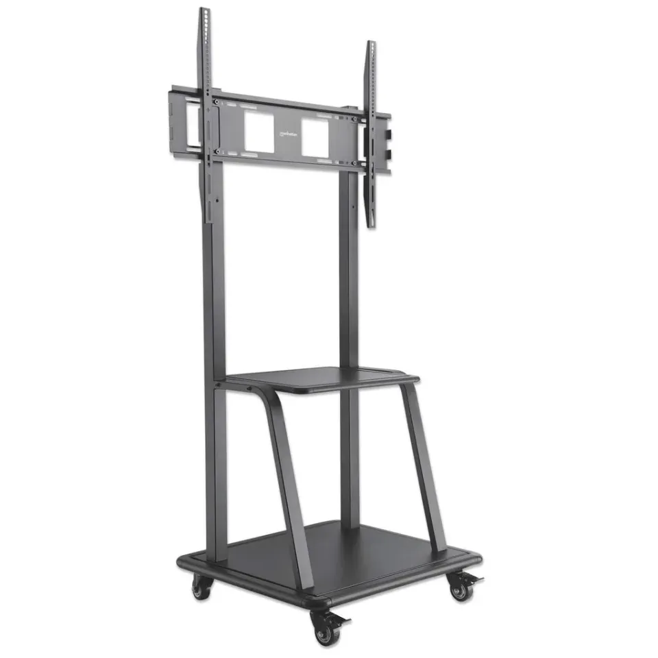 Manhattan univerzální TV vozík, Universal Heavy Duty TV Cart, 37" až 100" TV, černá