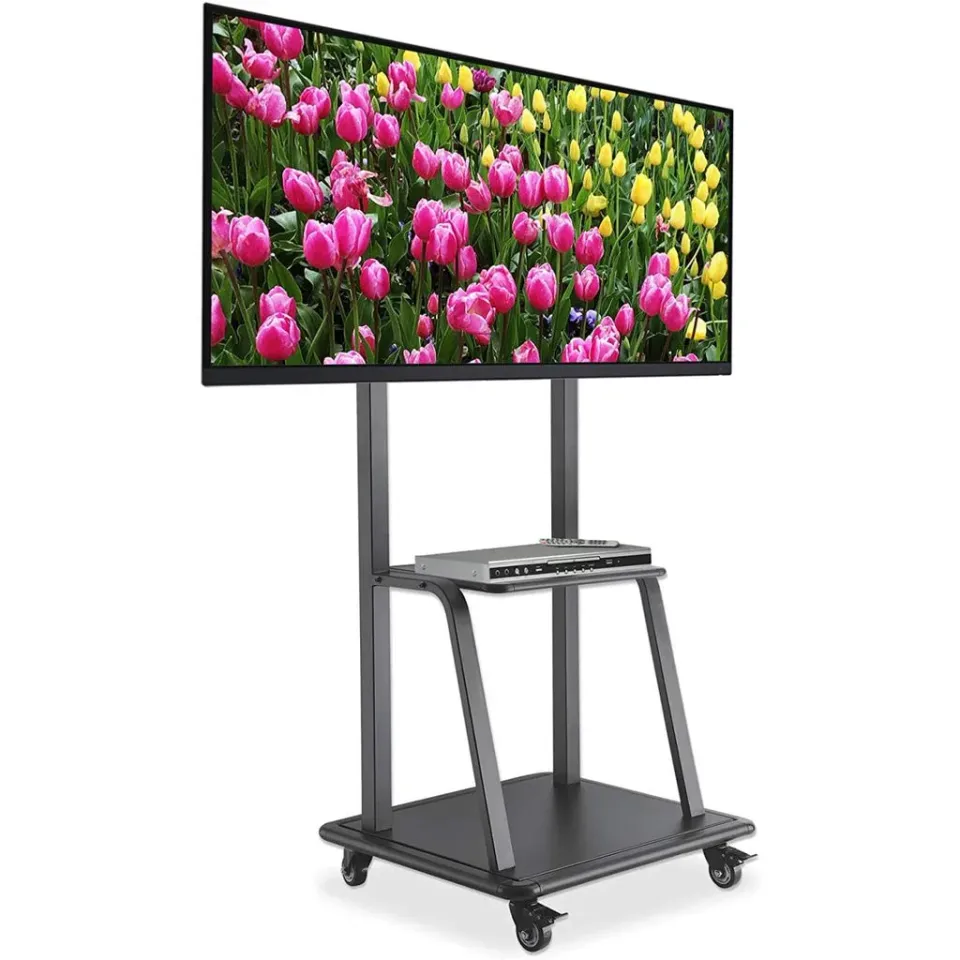 Manhattan univerzální TV vozík, Universal Heavy Duty TV Cart, 37" až 100" TV, černá