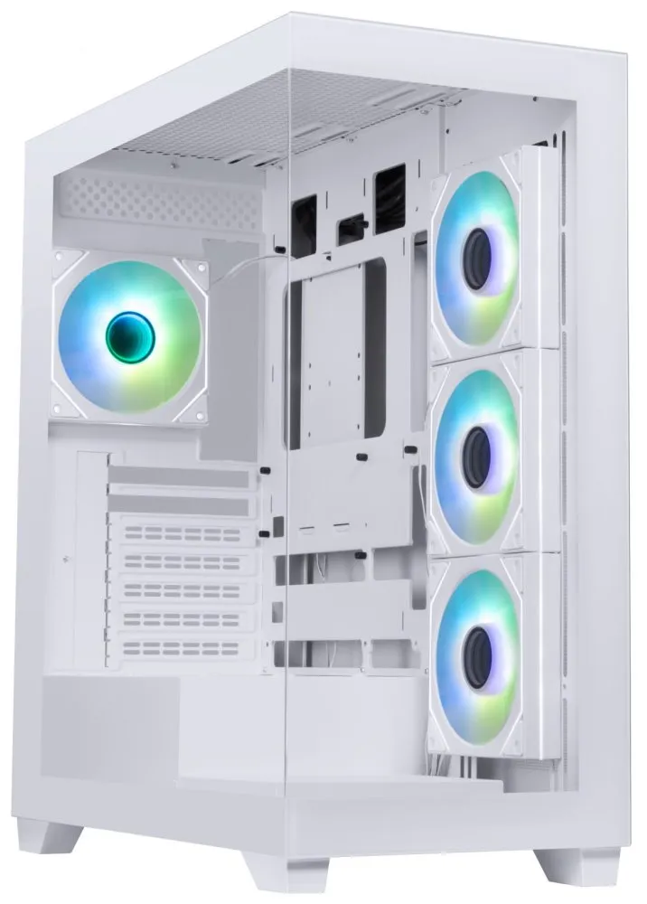 BitFenix skříň CETO / ATX / 4x 120mm ARGB fan / 2x USB 3.0 / USB-C / tvrzené sklo / bílá