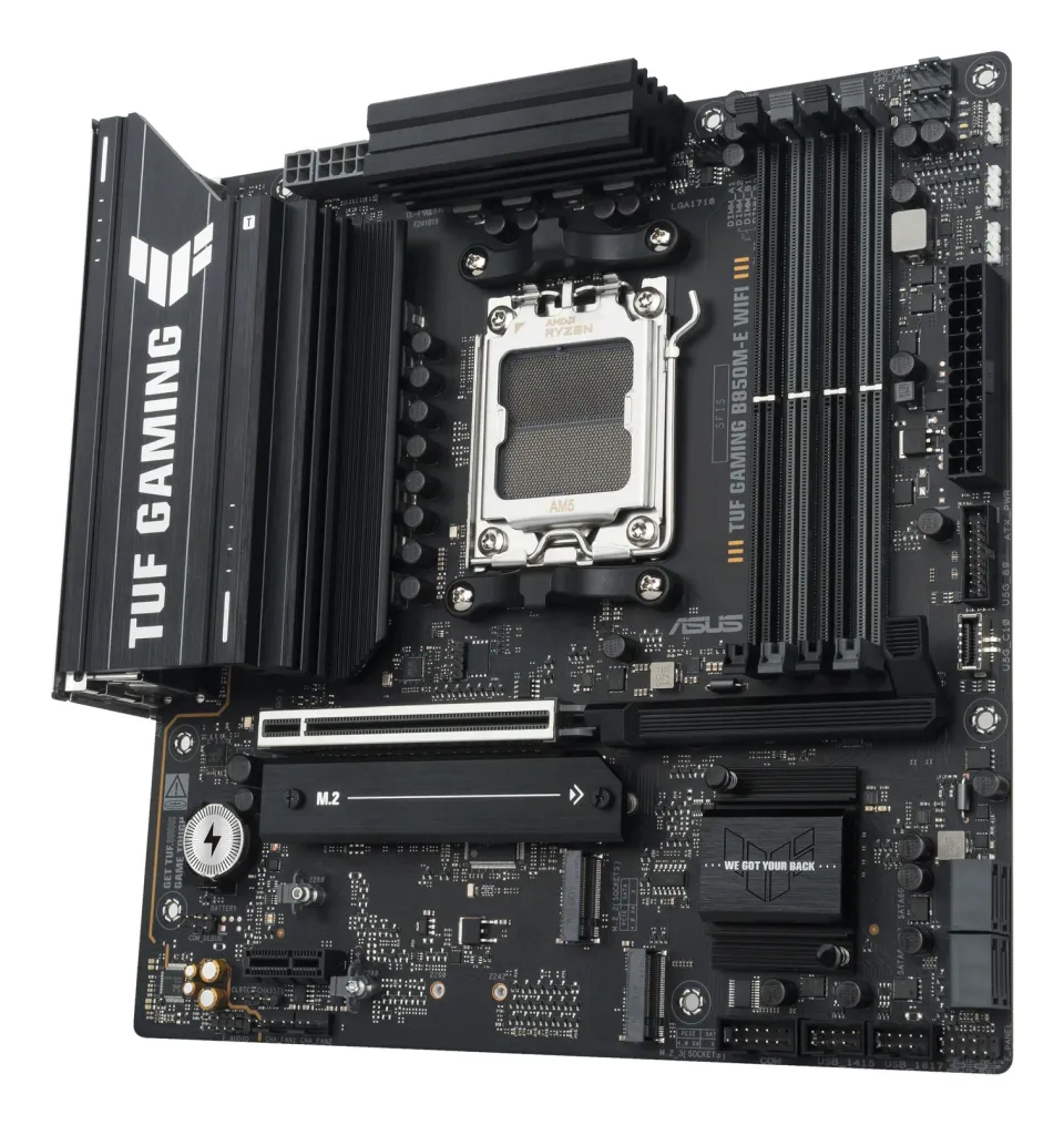 ASUS MB Sc AM5 TUF GAMING B850M-E WIFI, AMD B850, 4xDDR5, 2xDP, 1xHDMI, WiFi, mATX