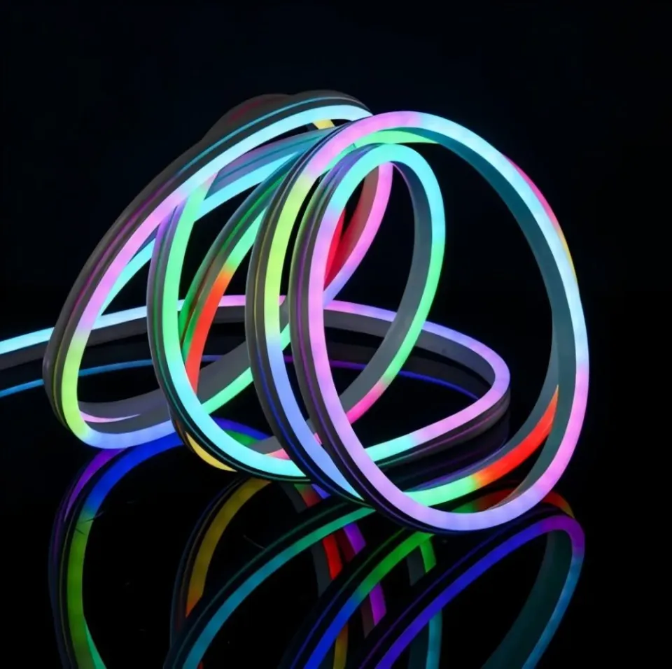 IMMAX NEO LITE SMART LED pásek NEON RGBIC, 24W, Wi-Fi, BT, 5m, IR dálk.ovladač, Beacon, TUYA