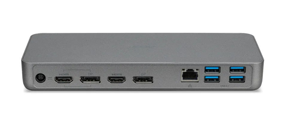ACER USB Type-C Dock II D501 - 1xUSB-C (Up Stream to NB), 2xUSB-A 3.1 Gen2,4xUSB-A 3.1 Gen1,1xDP 1.4/HDMI 2.0,1xRJ45