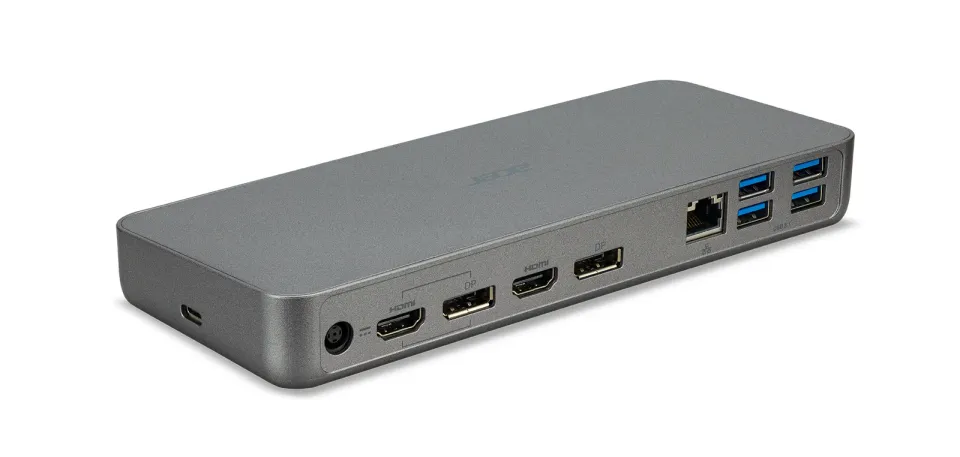 ACER USB Type-C Dock II D501 - 1xUSB-C (Up Stream to NB), 2xUSB-A 3.1 Gen2,4xUSB-A 3.1 Gen1,1xDP 1.4/HDMI 2.0,1xRJ45