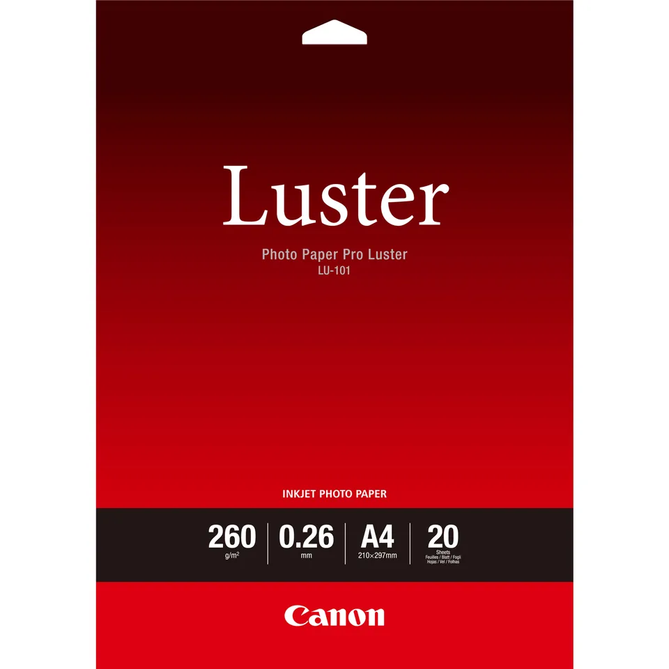 Canon fotopapír LU-101 A4 260 g/m2 20 sheets - lesklý