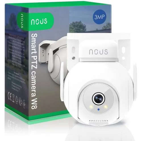NOUS W8, Smart WiFi PTZ 2K venkovní kamera 2K/3MPix, kompatibilní s Tuya