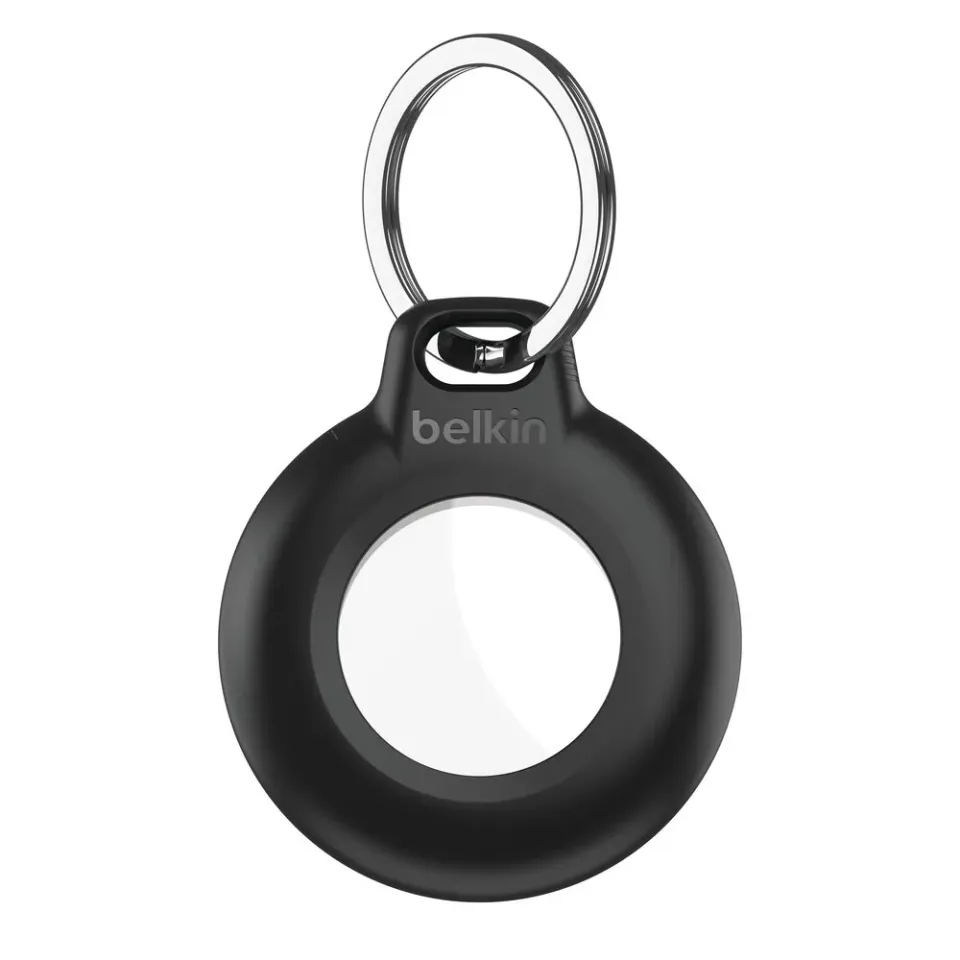 Belkin Bezpečné pouzdro na AirTag s vodotěsný přívěskem na klíče – černé - 4pack