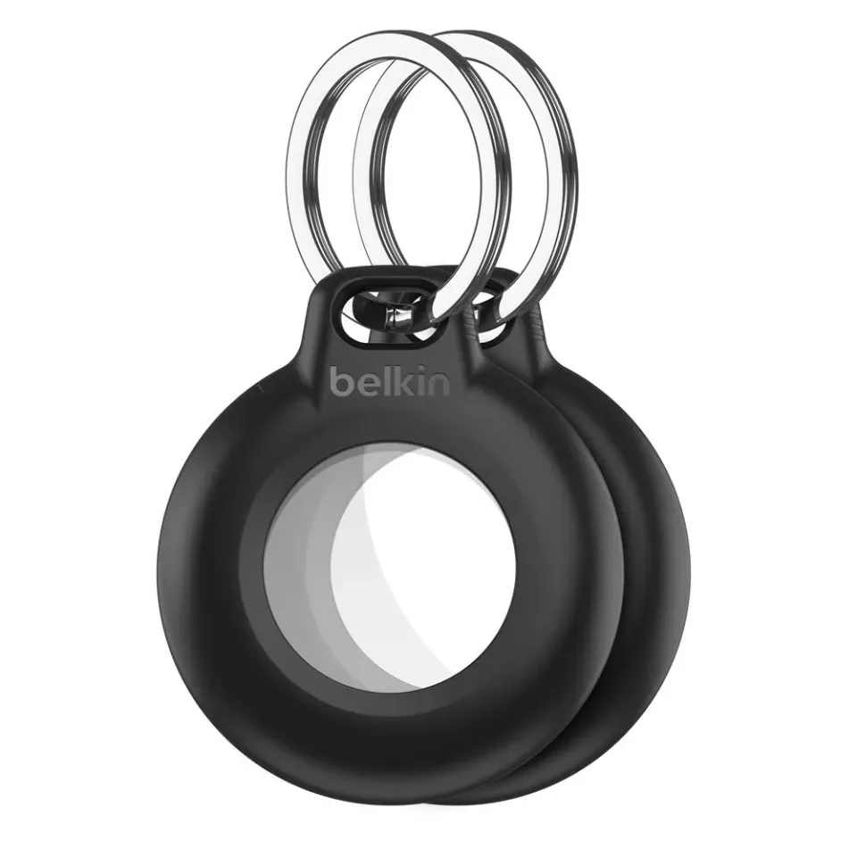 Belkin Bezpečné pouzdro na AirTag s vodotěsný přívěskem na klíče – černé - 4pack