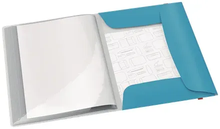 LEITZ Katalogová kniha Cosy A4, PP, 20 kapes, klidná modrá