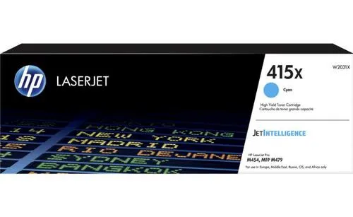 HP W2031X originální toner azurový č.415X velký cca 6000 str. (cyan, pro HP CLJ M454, M479, Jetintelligence )