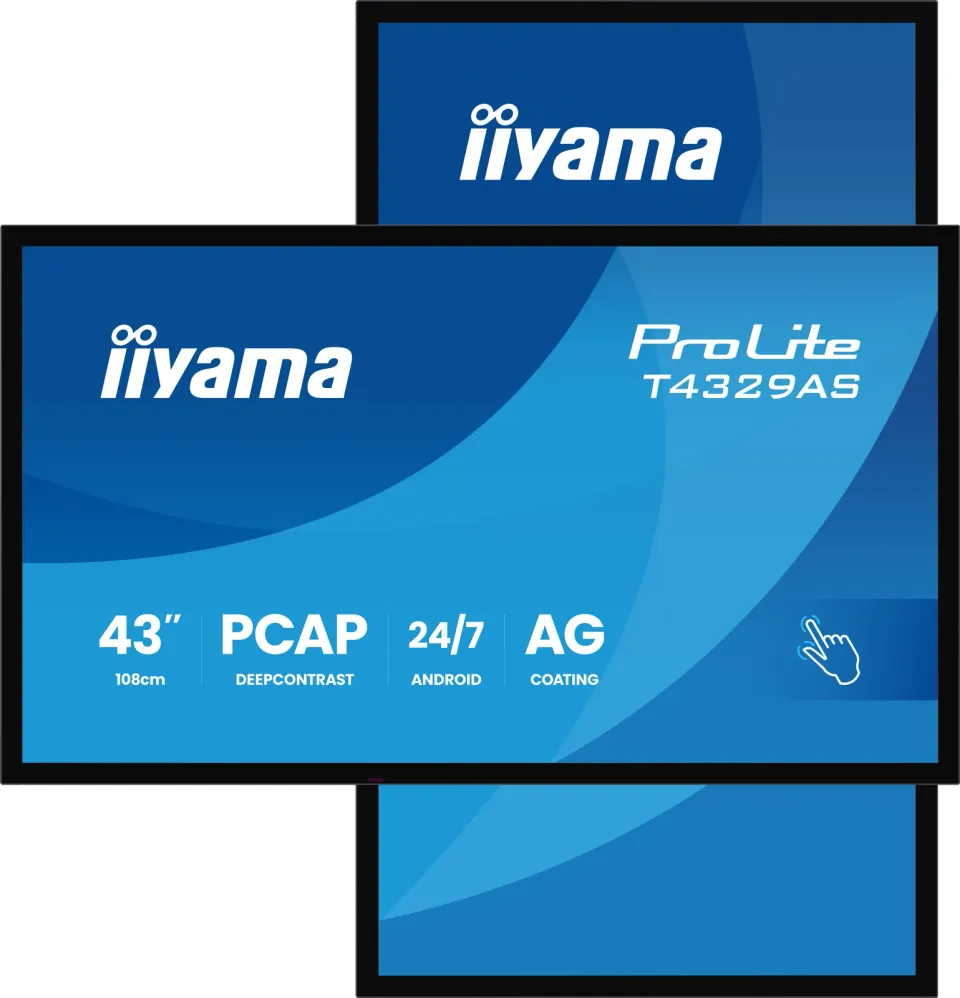 43" iiyama T4329AS-B1AG:VA,4K UHD,Android,24/7