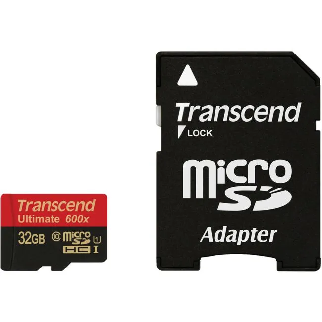 Transcend 32GB microSDHC (Class10) UHS-I 600x (Ultimate) MLC paměťová karta (s a