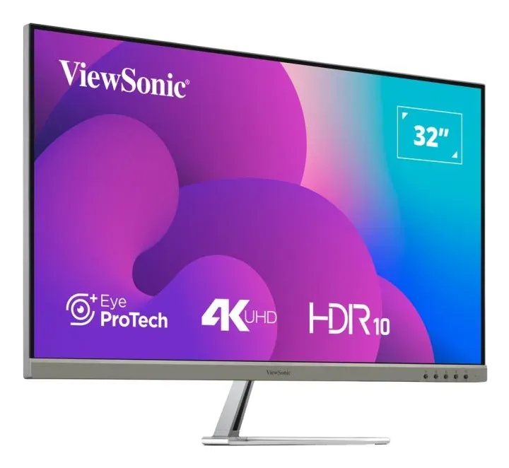 ViewSonic VX3276-4K-MHD-2 32" 16:9, 3840 x 2160 VA monitor,60Hz,8 bit colour, 2 HDMI, DP, Mini DP, speakers. stříbrný