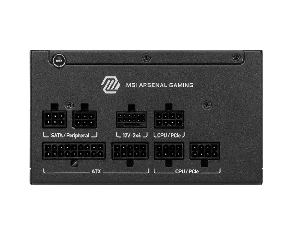 MSI zdroj MAG A650GLS PCIE5/ 650W/ ATX3.1/ akt. PFC/ 7 let celk. záruka/ 135mm fan/ modulární kabeláž/ 80PLUS Gold