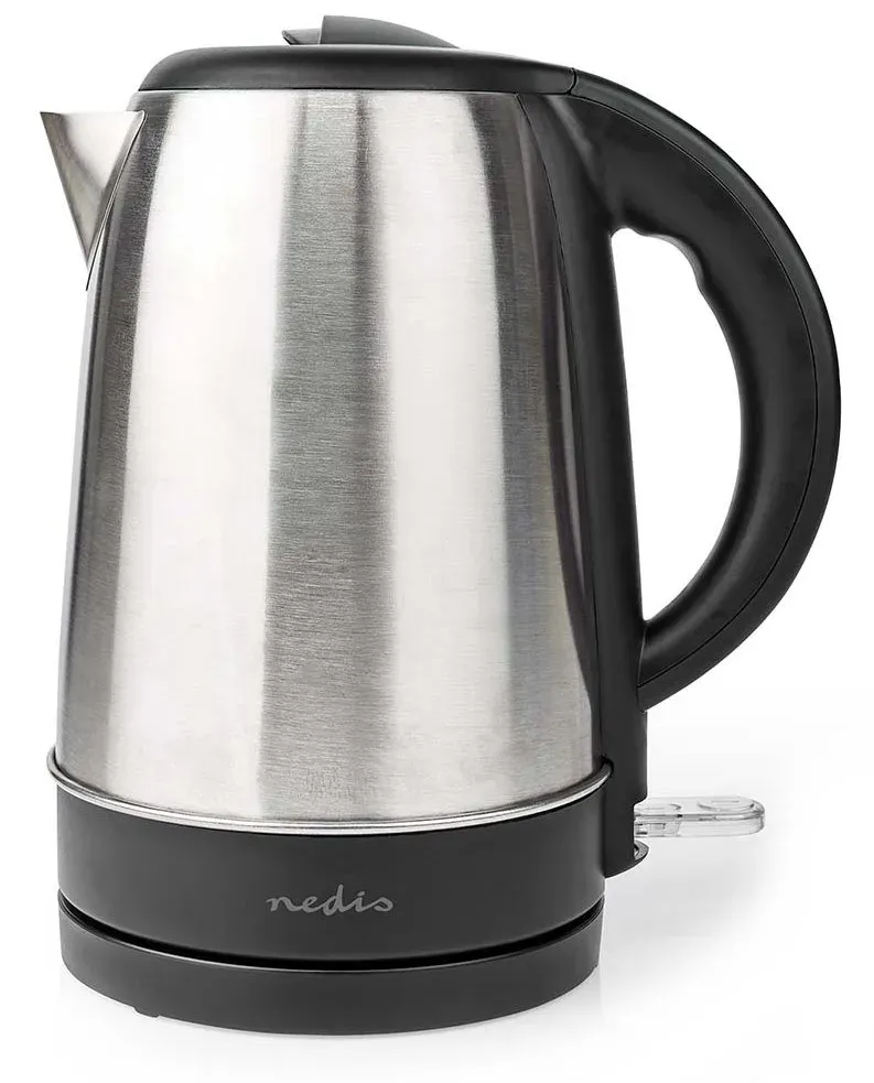 NEDIS rychlovarná konvice KAWK340EAL/ objem 1,7 l/ otáčení o 360°/ nerezová ocel/ spotřeba 2200 W/ černá / hliník